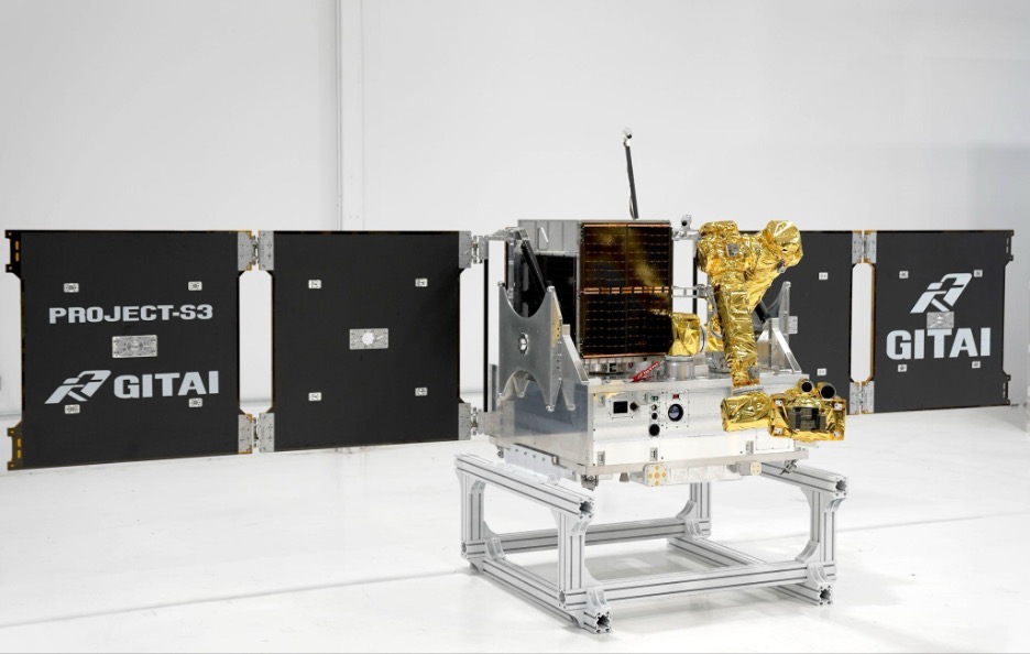 GITAI in-house developed satellite platform with robotic arm for on-orbit operations